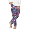 thumbnail image 2 of Hirioo Skull Daisy for Teenagers' Pajama Pants Womens Lounge Pants with Pockets Pj Bottoms Pants for Men-XS(5-6), 2 of 6