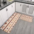 thumbnail image 2 of Brown Ethnic Arrow Pattern Kitchen Rugs Sets Of 2,Anti Fatigue Kitchen Mat Rugs Non Slip Washable,Decorative Kitchen Floor Mats for Kitchen,Sink,Laundry,17"x30"+17"x47", 2 of 7