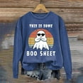 thumbnail image 2 of EHQJNJ Sweat-Shirt Jaune pour Femmes Mode Spectre Manches Longues Col Rond Hoodie Sweat-Shirts Tendance pour Femmes 2024 Sweat-Shirts Graphiques Sans Capuche Nouveauté, 2 of 3
