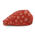 thumbnail image 2 of Chririnla Red Snowflake Polyester Forward Newsboy Hat with Soft, Light All-Match Flat Cap for Hiking Summer Outdoor, 2 of 4