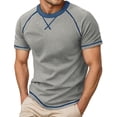 thumbnail image 3 of T Shirts for Man Summer Casual Short Sleeve Crewneck Tshirts Lightweight Breathable Relaxed Fit Mens Tees, 3 of 8