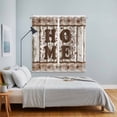 thumbnail image 3 of Retro Farmhouse Kitchen Curtains Window Panels, Country Star Berries Text Wooden Grain Insulated Window Treatment Curtain, Grommet Curtains for Bedroom/Living Room/Bathroom, 2 Piece 42"Wx63"L, 3 of 8