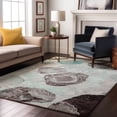 thumbnail image 7 of Addison Rugs Mayfield Premium Machine Washable Transitional Geometric Teal Rectangle Rug, 10' x 14', 7 of 7