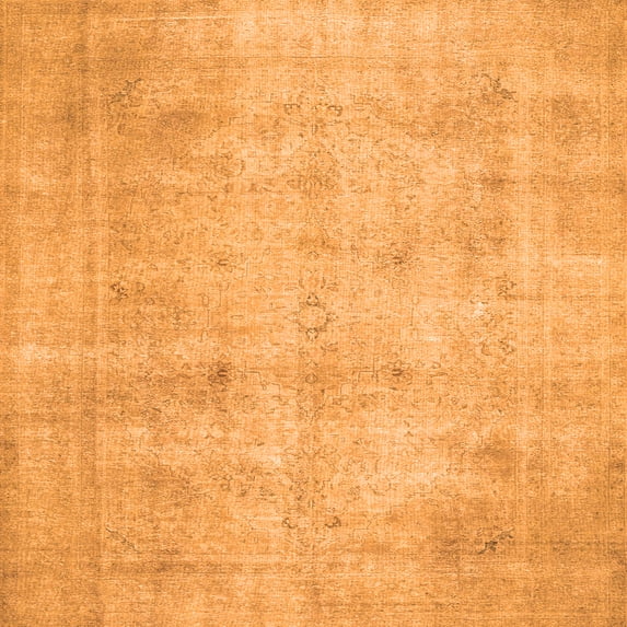 Ahgly Company Indoor Square Persian Orange Traditional Area Rugs, 5' Square