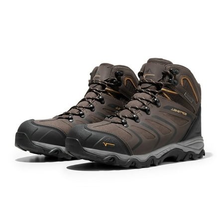 Mens Waterproof Ankle-High Hiking Boots - Lightweight Outdoor Shoes for Trekking Trails