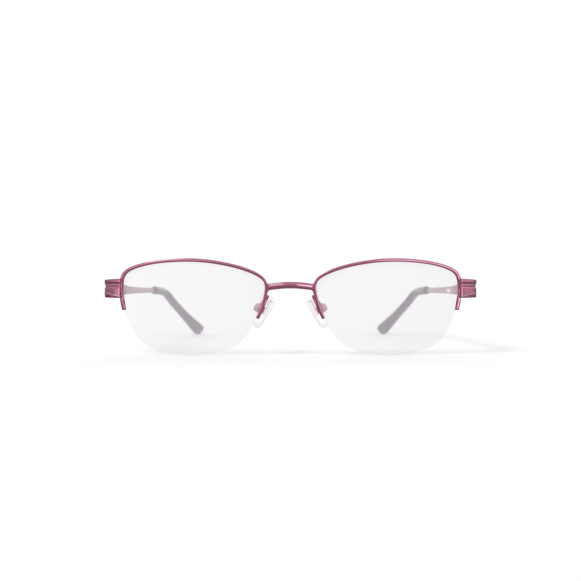 Visage Women’s E203 Rectangular Prescription Eyeglasses with Case, Purple