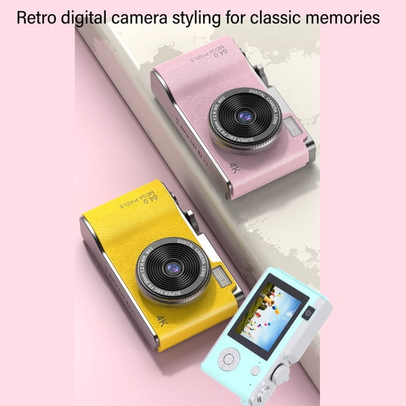 48MP Digital Camera, 1080P HD Video, 16x Zoom, 2.4" IPS, Type,C Charge, Perfect For Beginners!