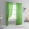 thumbnail image 6 of FastXmas Sheer Curtains Semi Transparent Voile Rod Pocket Curtains for Bedroom and Living Room, 52 x 84 inches Long 1 Panel, 6 of 7