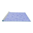 thumbnail image 2 of Ahgly Company Machine Washable Indoor Rectangle Oriental Blue Traditional Area Rugs, 7' x 9', 2 of 4