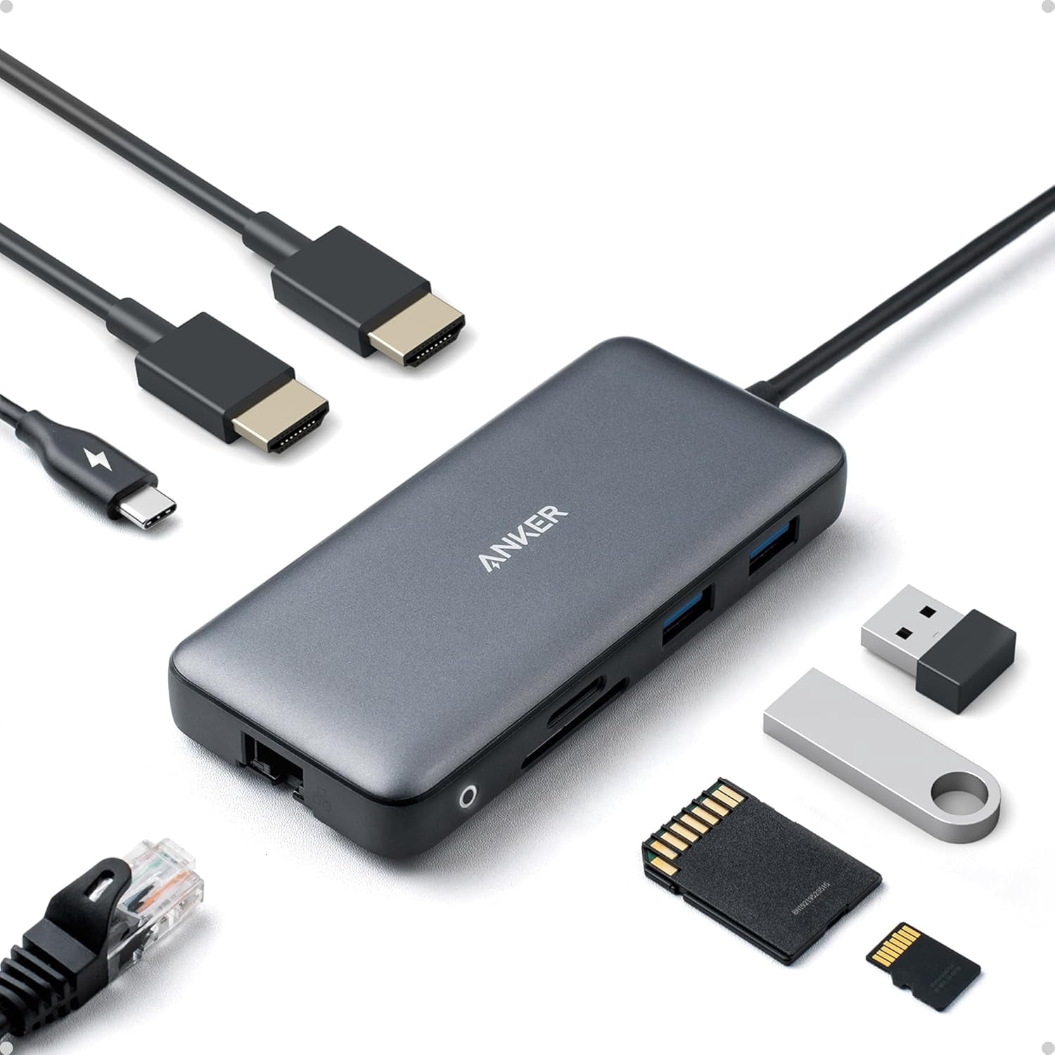 Restored Anker Laptop Docking Station Dual Monitor (Refurbished)