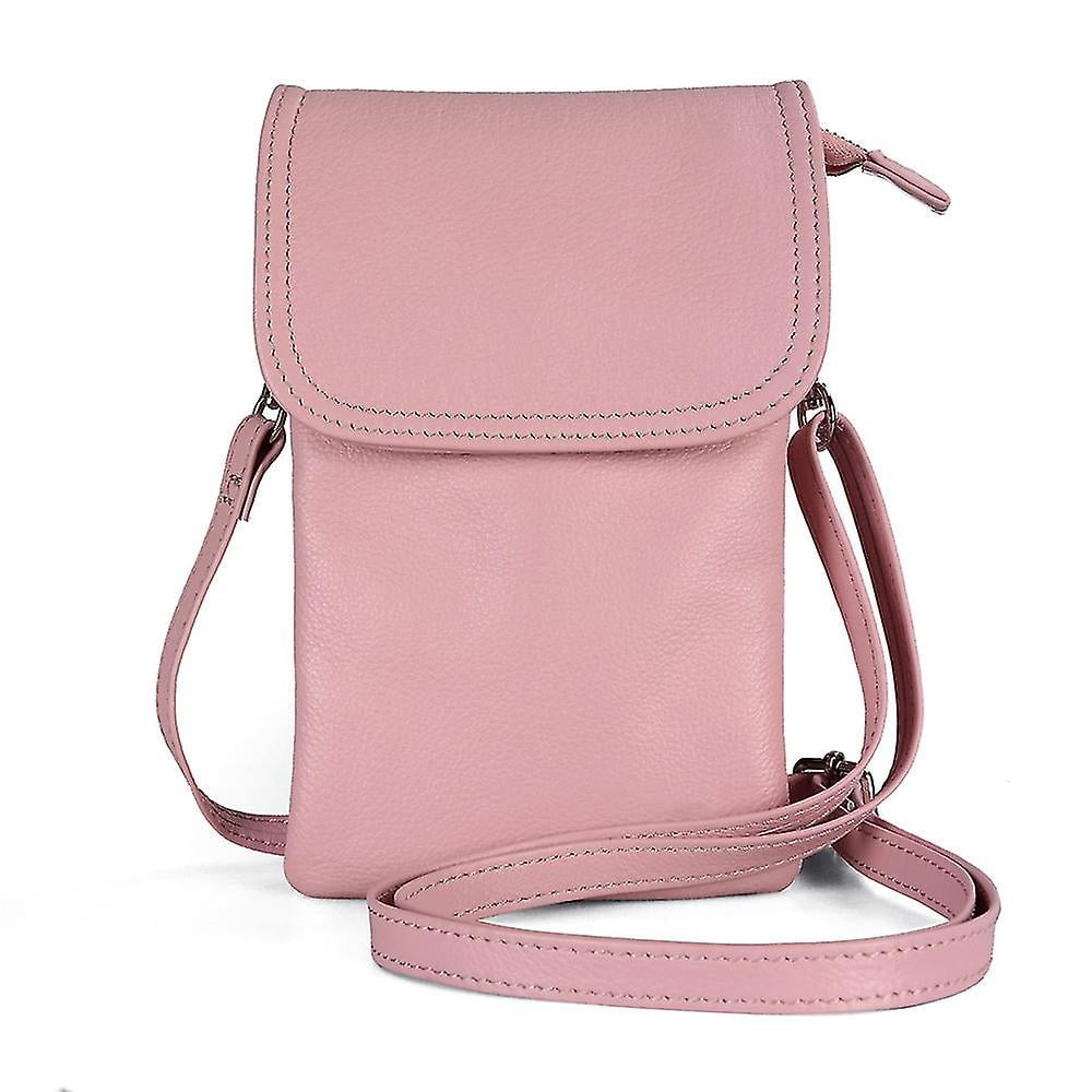 Genuine leather cell phone crossbody bag hotsell
