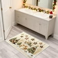 thumbnail image 6 of Christmas Decorations, Stereoscopic Embroidery Style Penguin Entrance Door Mat Absorbent Non-Slip Holiday Carpet Dirt Proof Bathroom Floor Foot Mat 15.7x23.6 In, 6 of 6