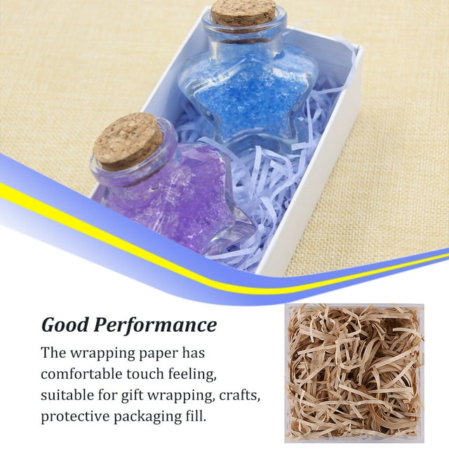 1 Pack Lafite Paper Raffia Filler Colorful Shredded Box Home Decorations Packaging Decoration Practical Wedding Party Easter New Year Kraft Color