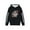 W14-Black, variant on WERYOUNG Kids Youth Football Sports Hoodie Long Sleeve Athletic Pullover Graphic Print Hooded Sweatshirts For Boys And Girls Casual Wear 3-4 Years