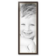 thumbnail image 2 of ArtToFrames 13" x 38" Mahogany and Gold Slope Picture Frame, 13x38 inch Brown MDF Poster Frame (WOM-4447), 2 of 8