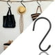 thumbnail image 3 of Paquete de 12 Ganchos en forma de S yuxing resistentes 6 pulgadas negro, 3 of 5