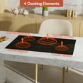 thumbnail image 6 of Empava 30 inch Electric Stove Induction Cooktop with 4 Boost Burners Smooth Surface Vitro Ceramic Glass in Black, 6 of 10