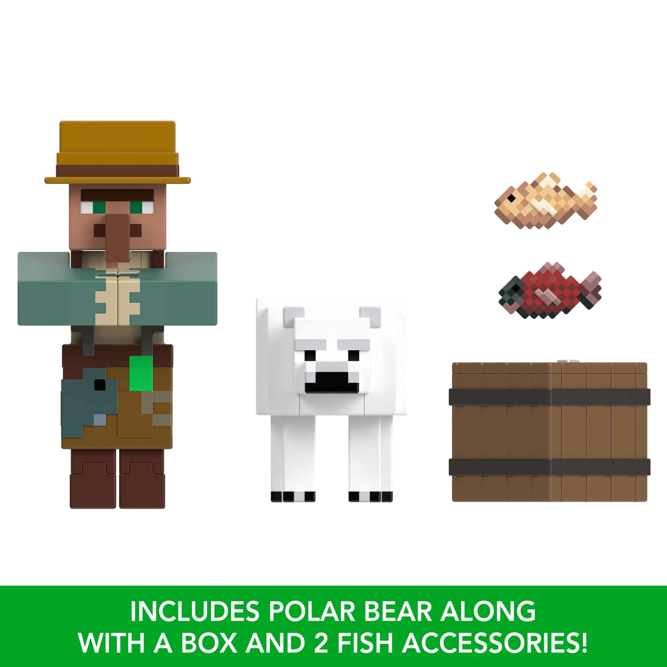 Minecraft Action Figures & Accessories 2-Pack, 3.25-inch Scale Collectible Sets (Characters May Vary)