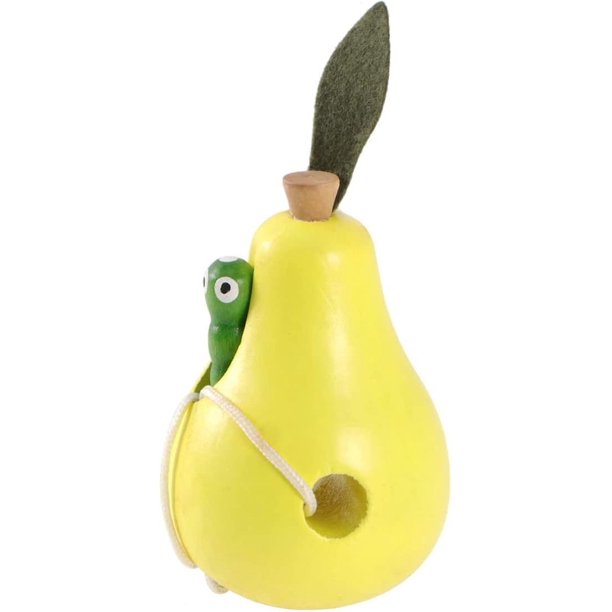 Juguete de cordones Cordones de madera Juguetes para enhebrar frutas Juego de rompecabezas de bloques de madera Aprendizaje temprano Habilidades motoras finas Juguete Montessori Regalo para bebés Niños - pera Kuyhfg Bienvenido a Kuyhfg