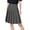 Gray, variant on LEBONYARD Women's Skirt with Side Slit,Women's Solid Color Pleated Belt Pants High Waisted Skirt Navy XXL