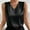 Black, variant on SHITINN Women Summer V Neck Casual Soild Color Satin Sleeveless Basic Vest Shirt Fashionable Sleeveless Top Long Sleeves Top Women Tops for Women Loose Tang Tops 5 Way Bra Air Top Women Lace Cold