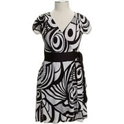 Women's Plus Print Jersey Wrap Dress
