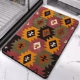 thumbnail image 5 of Stylish Boho Bathroom Rugs: 20x32 inch Non-Slip Aztec Bath Mat, Ultra-Soft, Absorbent, and Elegant - Transforms Your Bathroom with Western Geometric Farmhouse Charm, 5 of 5