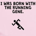 thumbnail image 2 of CafePress - Born With The Running Gene Body Suit - Long Sleeve Cotton Baby Bodysuit, 2 of 4
