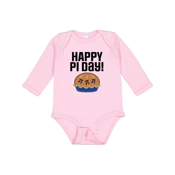 Inktastic Happy Pi Day School Math Party Boys or Girls Long Sleeve Baby Bodysuit