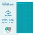 thumbnail image 3 of Cotton Paradise 100% Cotton 6 Piece Towel Set, Soft Absorbent Quick Dry Towels for Bathroom, Aqua Blue, 3 of 7