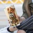 thumbnail image 4 of Advice From A Cat Tumblers For Cat Lovers Insulated Coffee Cup With Lid 20oz Cute Cats Animal Print Novelty Pet Lover Gift For Women Stainless Steel Mug For Cat Owners Cat, 4 of 7