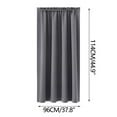 thumbnail image 3 of Fmbmuo Blackout Curtains 44.9x37.8 Inch Gray Thermal Insulation Decor Rod Pocket Nylon Modern Curtain Sets for Living Room Windows, 3 of 3