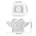 thumbnail image 5 of YIEMEEN Gypsum Candlestick Silicone Mold Candle Base Mould Heart Angel Wing Candle Holder Mold Home Desktop Decorations Mould, 5 of 8