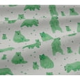 thumbnail image 6 of oneOone Viscose Jersey Green Fabric Bear Craft Projects Decor Fabric Printed By The Yard 60 Inch Wide, 6 of 7