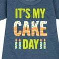 thumbnail image 3 of Instant Message - Its My Cake Day - Toddler & Youth Girls Fleece Dress, 3 of 6