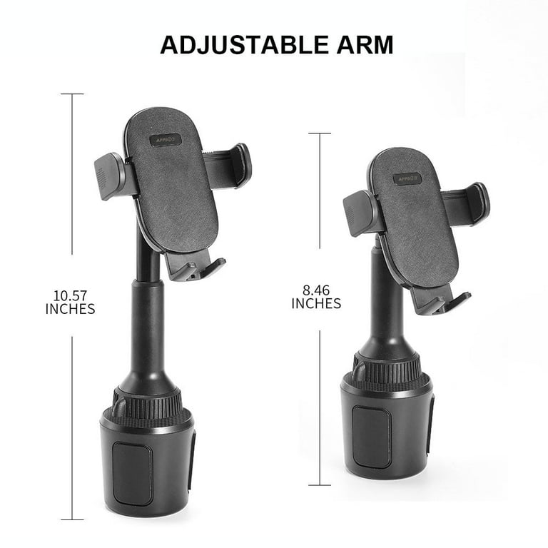 APPS2Car Stable Cup Holder Car Phone Mount With Extension Arm for Car Truck  