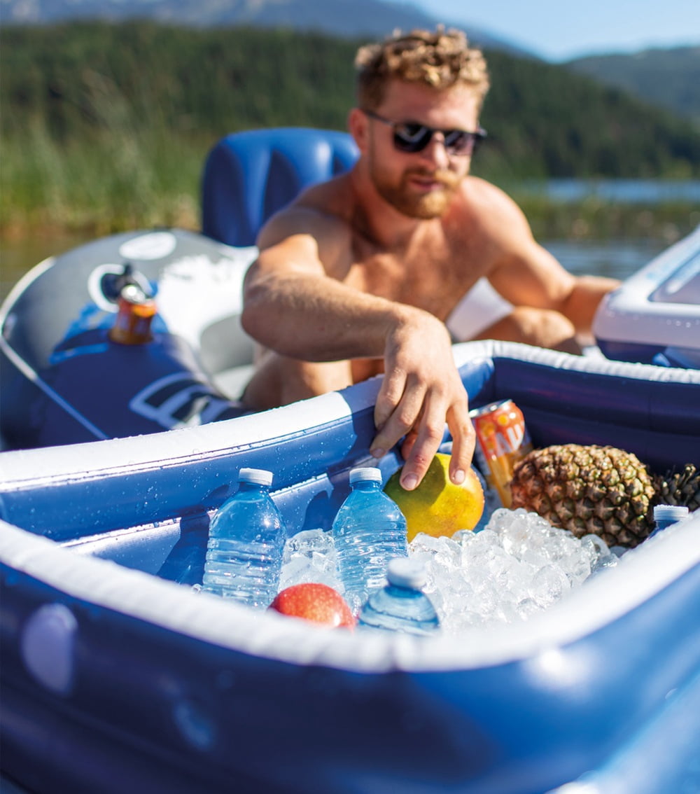 Intex Mega Chill 2 Inflatable Floating Cooler 48-inch X 38-inch