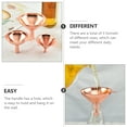 thumbnail image 5 of WORGEOUS 3Pcs Metal Cooking Funnels Stainless Steel for Kitchen Use in Golden and Rose Gold Colors, 5 of 8