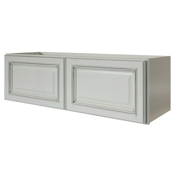 Sunny Wood Rlw3612-A Riley 36" Wide X 12" High Double Door Bridge Cabinet - White