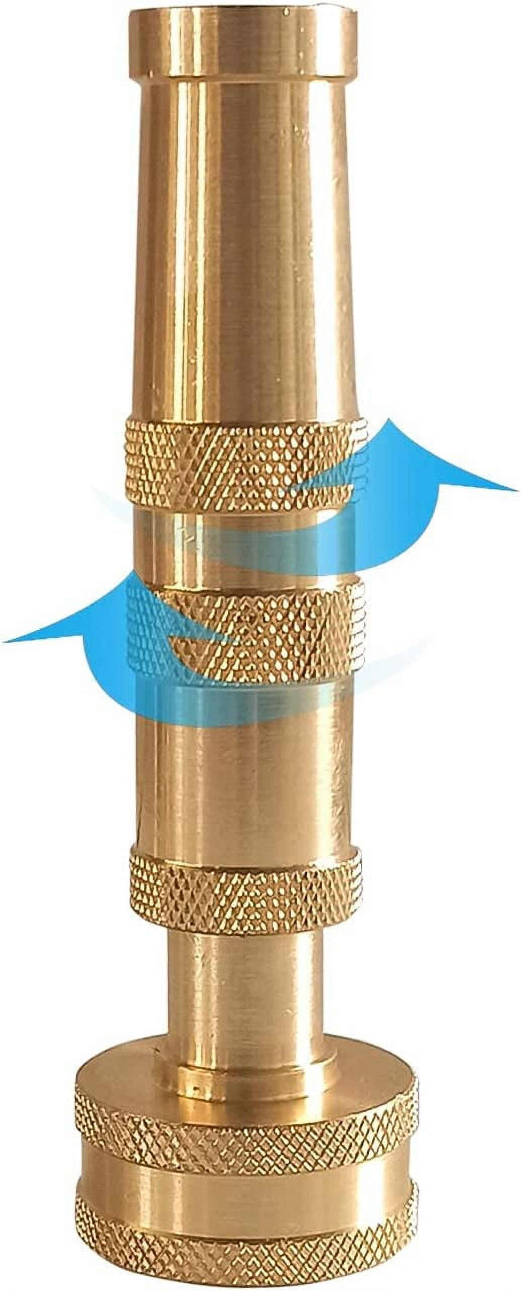 4 Inch Twist Hose Nozzle Solid Brass Jet Sprayer Quick Connect Fitting Bundle