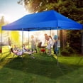 thumbnail image 6 of SANOPY 10x20 Heavy Duty Pop up Canopy Tent with 6 sidewalls Easy Up Commercial Outdoor Canopy Wedding Party Tents for Parties All Season Wind & Waterproof Gazebo with Roller Bag,Blue(Frame Thickened), 6 of 10