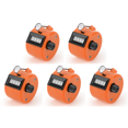 thumbnail image 1 of Contador Cuentas Portátil Números 4 Dígitos Mano() Naranja, 1 of 5