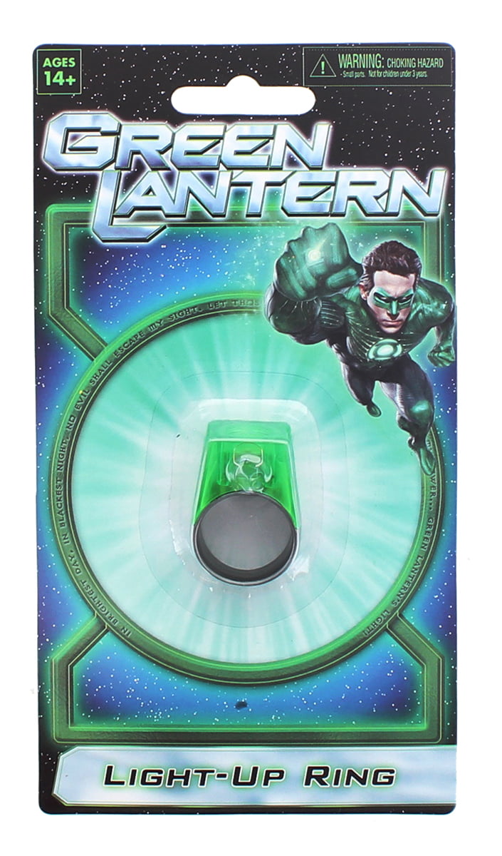 Green Lantern Blue Indigo Power Ring Plastic Party Favor Cosplay Healing Health 