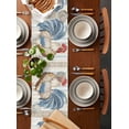 thumbnail image 5 of Vintage Rooster Burlap Cotton Table Runner 16x72 Inches Long, White Pastoral Animals Watercolor Farmhouse Table Runners, Outdoor Dining Tablecloths Decor for Baby Shower/Party/Wedding, 5 of 6