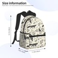 thumbnail image 3 of Fotbe Vintage Moon Fox Lightweight Casual Laptop Backpack for Men and Women, Daily use Waterproof backpack, Backpack for College, 3 of 7