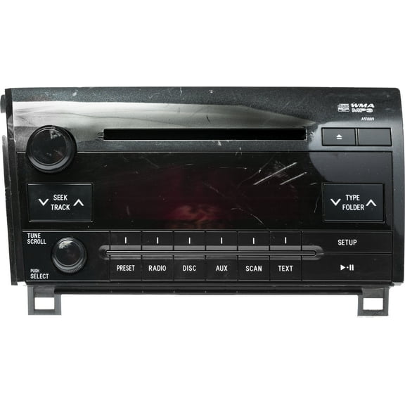 Restored 2010-13 Toyota Sequoia AM FM Radio Single CD Player Face A51889 Part 86120-0C390 (Refurbished)