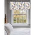 thumbnail image 3 of Pastoral Flower Valances for Windows Yellow Flower Leaves Farm Botanical Rod Pocket Curtains Valance Short Window Treatment Drapes for Living Room, Bedroom Bathroom 42"&nbsp;W x 18" L, 3 of 5