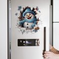 thumbnail image 4 of 3D Christmas Wall Stickers, Snowman Penguin Santa Breaking Through Wall Design, Removable Peel and Stick Window Clings, Winter Holiday Party Decor -1Pcs, 4 of 6