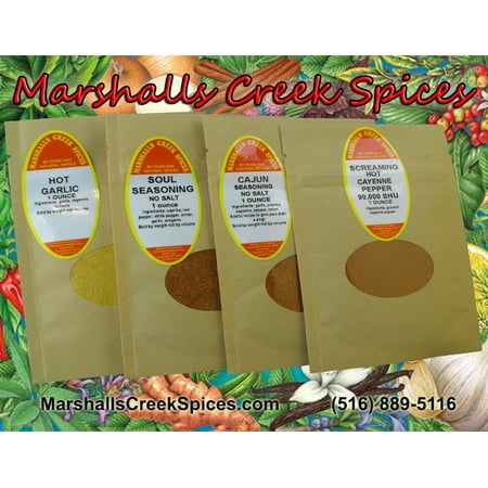 Marshalls Creek Spices Sample Pack -Bring On The Heat, Some Like It HOT No Salt,