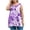 Purple4, variant on Women's Plus Size Tank Tops Summer Oversized Short Sleeved T-shirt Loose Tank Top Business Casual Outfits Blouses Clothes (Size:L-5XL)